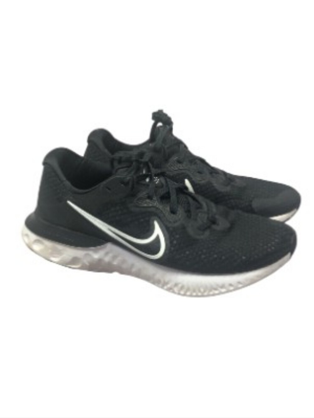 Black Nike Renew Running Shoes - Back View